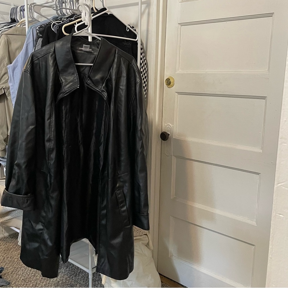 CW Classics Vintage Leather Long Jacket